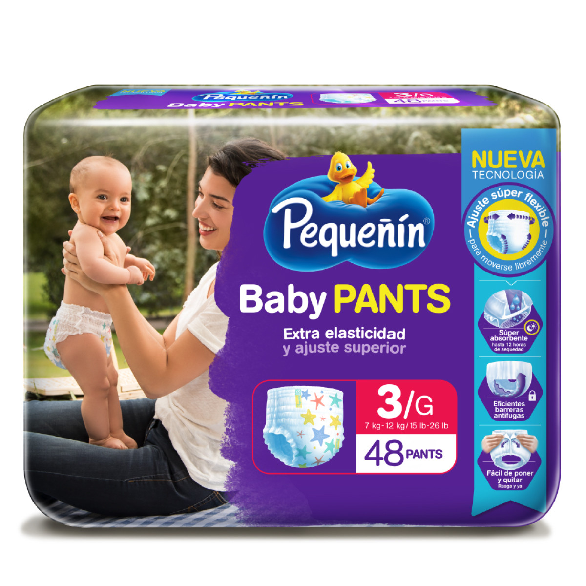 Imagen Inactiva Panal Pequeñín Baby Pants Etapa 3 x 48 und